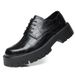 Men's Leather Breathable British Style Martin Boots Thick Sole Low Casual Shoes_vogvips.com