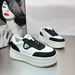 New Thick-Soled Retro Height-Increasing Sports White For Women Casual Versatile Genuine_vogvips.com