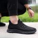 New Summer Mesh New Fly-knit Men's Breathable Hollow Sports Casual Walking Shoes, Non-slip_vogvips.com