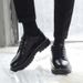 Men's Autumn Business Formal Black Lace-up Work Trendy Versatile British Style Small Leather Shoes For Men_vogvips.com