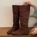 2025 New Autumn Long For Women With Hidden Wedge, Over-the-Knee Boots, Small Square Toe Fashion Riding Boots_vogvips.com