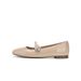 Cowhide Version Flower Diamond Square Head Rhinestone Buckle Strap Flat Bottom Mary Jane Ballet Shoes For Women_vogvips.com