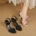 Women's One-strap High-heeled , 2026 New Summer Model, Versatile, Super Trendy, Unique Design, Elegant Socialite_vogvips.com