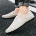 Men’s Shoes Large Size Men's Shoes Summer New Men's Toe Shoes Lazy Casual Korean Style Breathable Linen Canvas Trendy Shoes_vogvips.com