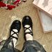 Sheepskin Version~Genuine Thick Soled Ballet Loafers, Women's Bow Sponge Cake, Mary Jane Single Sho, Small Leather_vogvips.com