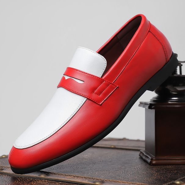 26 Large-sized Business Formal Leather Shoes - Simple, Casual, Fashionable And Versatile - Multi-color Leather Shoe Cover For Feet, Suitable For Men._vogvips.com