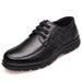 Genuine Leather Shoes Men Flat Fashion Men's Casual Brogues Shoes Brand Male Footwear Soft Comfortable Black ZH740_vogvips.com