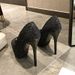 Fish Mouth Thin Heel Waterproof Platform Sequin Nightclub Fashion Show Super High Heel Flats Women's Flats Sandals_vogvips.com