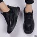 Spring Casual Men's Shoes Trendy Versatile Black Leather Running Sports Outdoor Student Footwear_vogvips.com