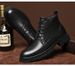 Leather Velvet Casual Men's Leather Boots Outdoor Cotton Thermal Martin Boots Thick-soled Tooling Men's Shoes_vogvips.com
