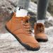 Men's Shoes New Winter Warm Cotton Shoes Outdoor Leisure Five Finger Shoes Sports Shoes Plus Velvet Thickened Mid Cut Men's Couple Snow Boots_vogvips.com