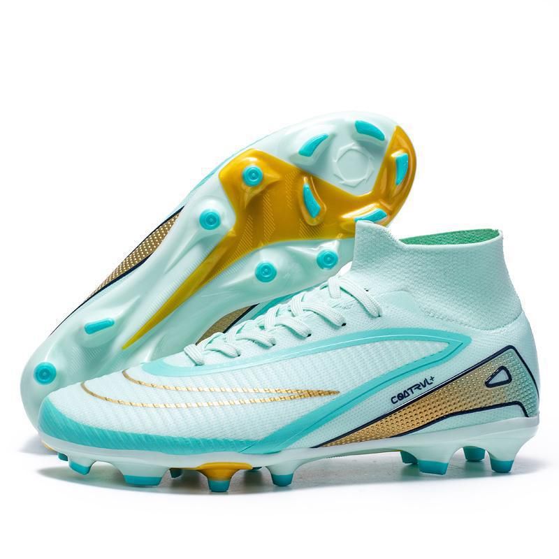 Soccer Shoes Soccer Cleats Football Boots Trainingshoes Youthsoccerboots New Football With 16 Spikes, High-Top Long-Studded Artificial Turf Soccer For_vogvips.com