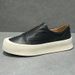Genuine Leather For Men Spring Versatile Trendy Shoes Thick Sole Slip-On Breathable Casual White Sneakers_vogvips.com