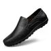 Euro Step Men's Genuine Soft Sole Summer Breathable Trendy Hollow Lazy British Business Slip-On Casual Leather Shoes_vogvips.com