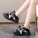 Double Mesh Breathable Dad Shoes Patchwork Height Increasing Slimming Sneakers Spring Autumn 2026 New Thick Soft Sole_vogvips.com