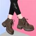 Fleece-Lined Martin Boots 2025 Autumn Winter New Casual Thick-Soled Height-Increasing Short Boots Beaded Versatile Warm Cotton Shoes Boots For Women_vogvips.com