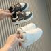 SHLIANG Children's Sports Shoes Spring Autumn Unisex Versatile Kids Sneakers For Girls High-top Fashion Non-slip Boys Causal Sneakers Y0329_vogvips.com