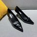 French-style Triangular High-heeled Sandals For Women, 2025 New Summer Model, Genuine Leather, Metal Pointed Toe,_vogvips.com