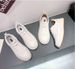 Luji Flat White Shoes Female Fashion Net Red Students All Kinds Of Casual Sports Soft Soles Plate Tide_vogvips.com