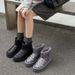 Women's Snow With Fleece Lining, Thickened Winter Warm Plush, Sequins, Handmade Embroidery, Internet Celebrity Style,_vogvips.com