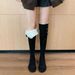 Grape Mom Same Style Lamb Wool Over-the-Knee Long For Women Autumn Winter Thick Sole Thickened Fleece Cotton Warm Snow_vogvips.com