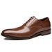 Leather Men's Genuine 2025 New Style Gentlemen's Business Formal Leather Youth Casual Wooden Root Oxford Single Shoes_vogvips.com
