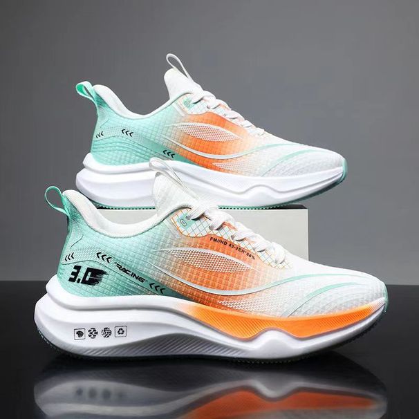 Men's Style Mesh Running Shoes Soft Sole Breathable Trendy_vogvips.com