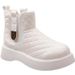 Martin women, white warm soled snow boots women in winter 2024, new style for outerwear with plush and thick anti slip_vogvips.com