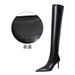 315-A16 Fashion Sexy Nightclub Slimming Simple Long Thin High Heel Pointed Toe Leg-Slimming Over-the-Knee Boots_vogvips.com