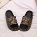 New Spring Summer Eva Soft Thick-Soled Comfortable Fashionable Leopard Print Slippers Men Women, Suitable For Indoor,_vogvips.com