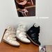 Women's High Top Flat Casual Shoes Color Block Round Toe Hidden Height Increase Velcro Sneakers Versatile_vogvips.com