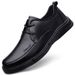 Leather Shoes Dress Casual Shoes Low-top Lace-up Leather Surface Foot Cover Round Head Work Men's Shoes_vogvips.com