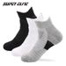 Men's sports socks, sweat absorbent and non slip running socks, outdoor socks, towel bottom boat socks, short tube elite basketball socks for men_vogvips.com
