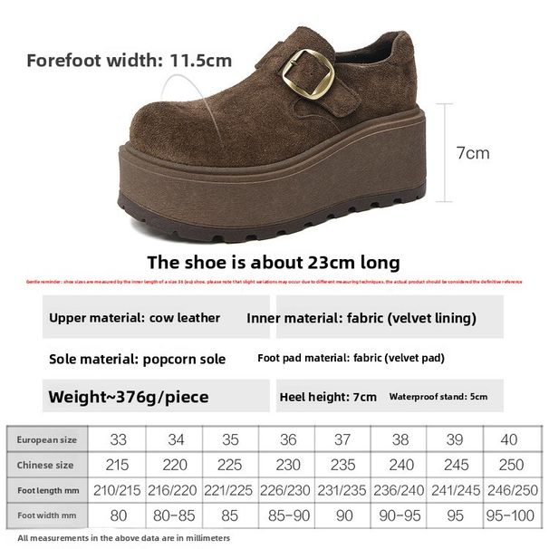 Cameido Matte Cowhide, Fleece For Warmth Fleece Burken Shoes For Women 2025 Winter Muffin Thick-Soled Loafers_vogvips.com