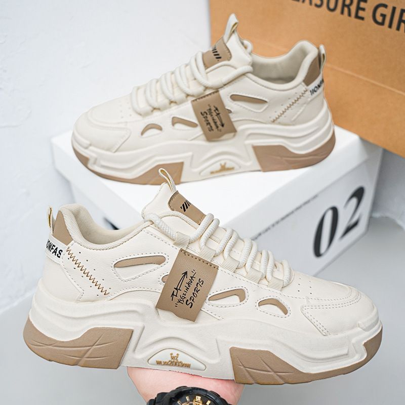 Men's Shoes Breathable Little White Shoes Men's Platform Sports Shoes Casual Board Shoes Dad_vogvips.com