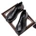 Black Leather Casual Business Formal Wear Young People Soft Soled Wedding Groom Derby Plus Size Men's Shoes 464748_vogvips.com