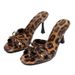 Plus-size European And American Open-toe Women's Bowknot Luxury Shoes Leopard Print Spring-summer Stiletto High-heeled_vogvips.com