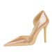 6283-1 Korean Style Fahion Women' Thin Super Heel Shallow Mouth Pointed Toe Side Hollow Banquet Single Shoe High_vogvips.com