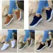 2025 New Women's Low-top Vulcanized Round Toe Casual Flat Lace-up Walking Shoes Women Versatile Comfortable_vogvips.com