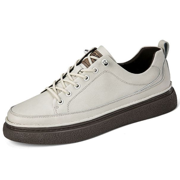 Men's British Casual Shoes Breathable Sneakers Retro One-pedal Board Shoes_vogvips.com