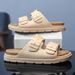 Mens Rubber Slippers Thick Soles Slides Summer Beach Shoes Casual Outdoor Slide Slipper Slip On Sandals_vogvips.com