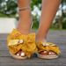 Women's Fashion Lace Trend Anti-slip Wear-resistant Soft Sole Flat Student Slippers_vogvips.com