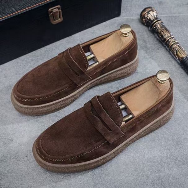 Fashion Platform Men Loafers Comfortable Mens Casual Lightweight Slip On Walking Sneakers Breathable Flats Driving Shoes_vogvips.com