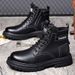 European Warm Series New Winter Snow With Fleece Lining, Warm Martin Boots For Men, Wool High-Top Men's Shoes, Cotton Shoes_vogvips.com