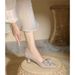 Red High Heels For Women, Stiletto, Elegant Socialite, Spring And Autumn 2025, Bowknot, French Square Toe, Mid Heel_vogvips.com