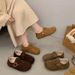 Winter Retro Thick-Soled Heiht-Increasin For Women 2025 Versatile New Slip-On Lazy Shoes With Fleece_vogvips.com