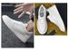 Men's Shoes Flat Bottom Non-slip Simple Little White Shoes Round Head Lace-up Platform Casual Board Shoes Men_vogvips.com