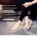 New Solid Color Wedge Heel Flip Flops For Beach Wear, Anti Slip, Breathable, Wear-resistant, Thick Soled Sandals For Women_vogvips.com
