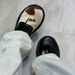 Top Version ~ Internet Celebrity Cow Pattern Leather Shoes Horse Hair Derby Shoes For Men And Women With Mandarin Duck Lace Thick Heel Casual Shoes_vogvips.com