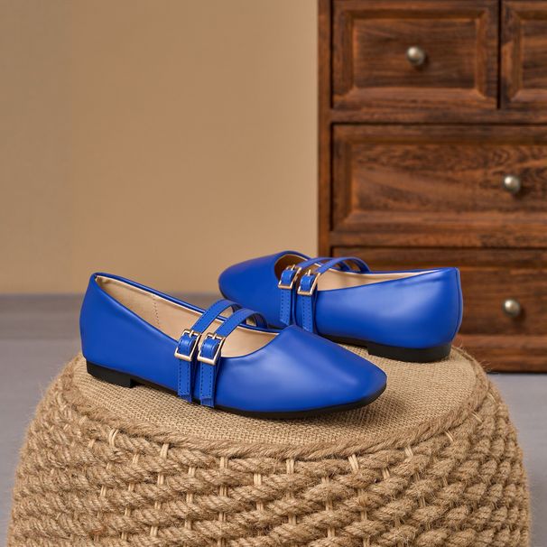 Exclusive For Cross-border Sales: 2026 Summer New French Mary Jane Flats, Slip-on Square-toed Soft-soled Versatile Shoes_vogvips.com